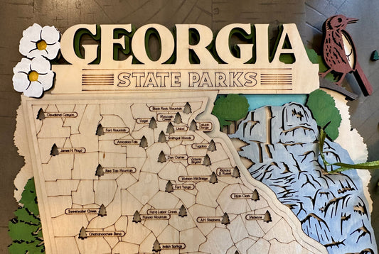 State Park Visit Tracking Map - Georgia