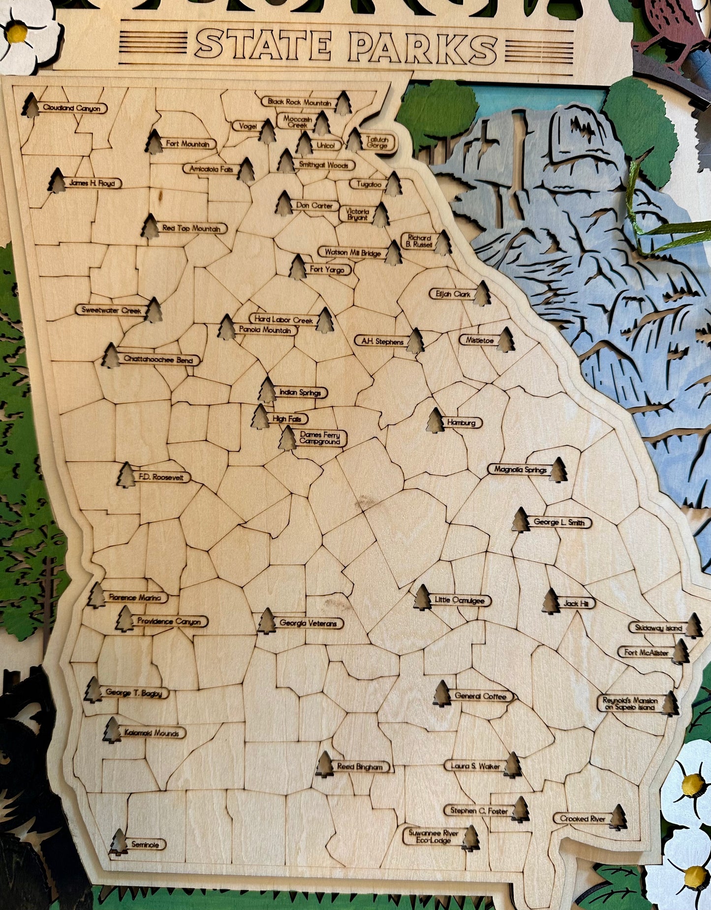 State Park Visit Tracking Map - Georgia