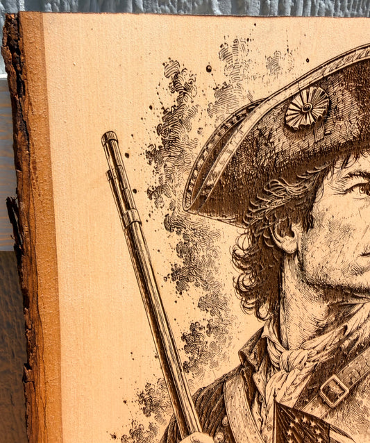 Plaque Live Edge Rectangular - The Patriot