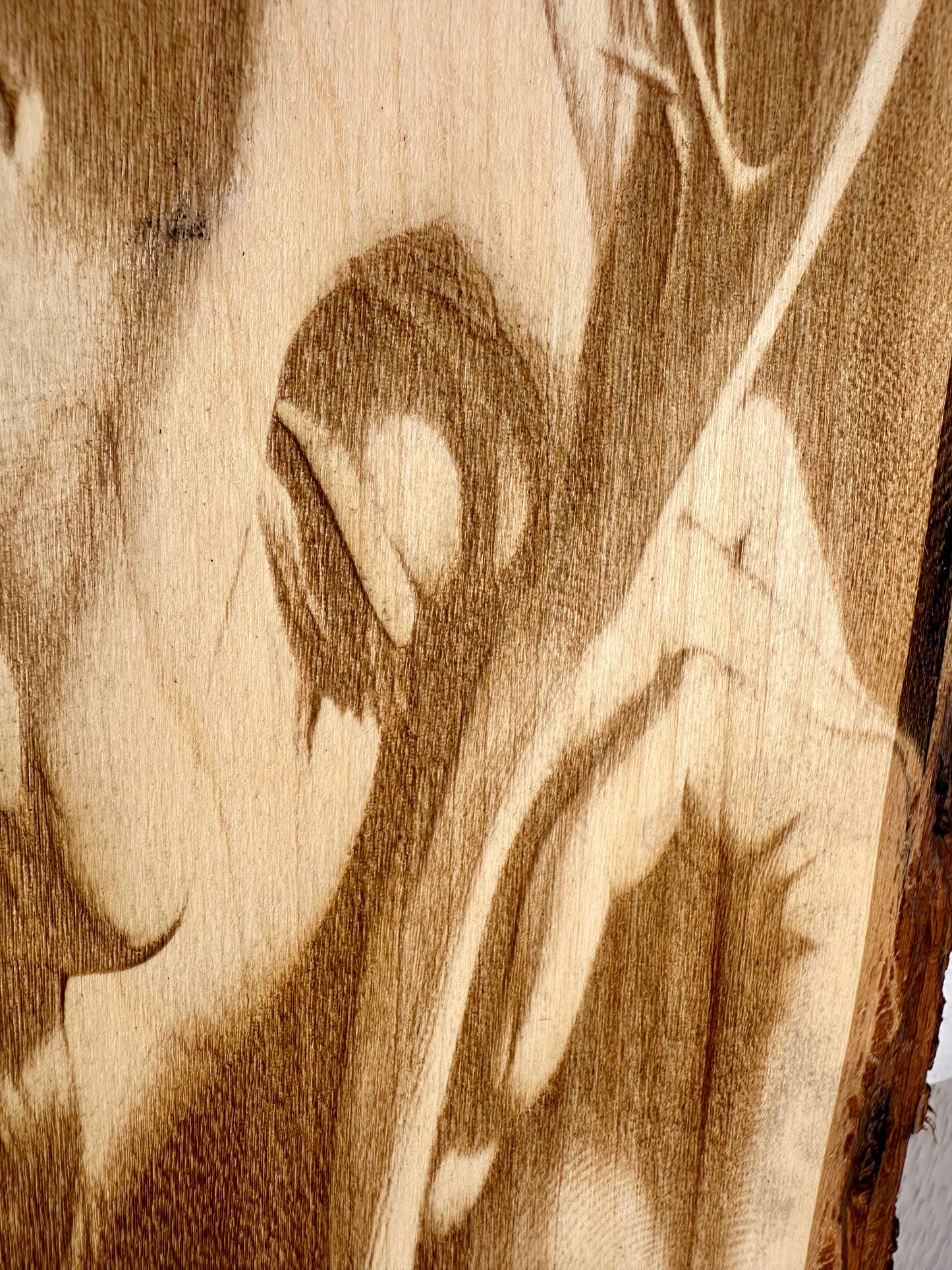 Jesus Head on Hand Live Edge Rectangular Plaque