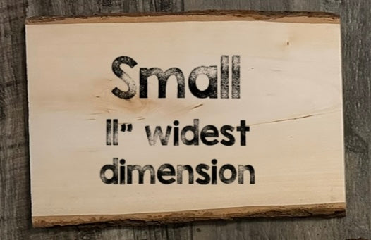 Custom Live Edge Rectangular Plaque