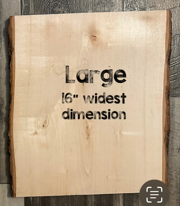 Barn and Tractor Live Edge Rectangular Plaque