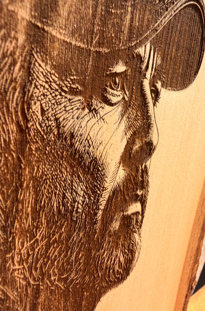 Plaque Live Edge Rectangular - The Veteran