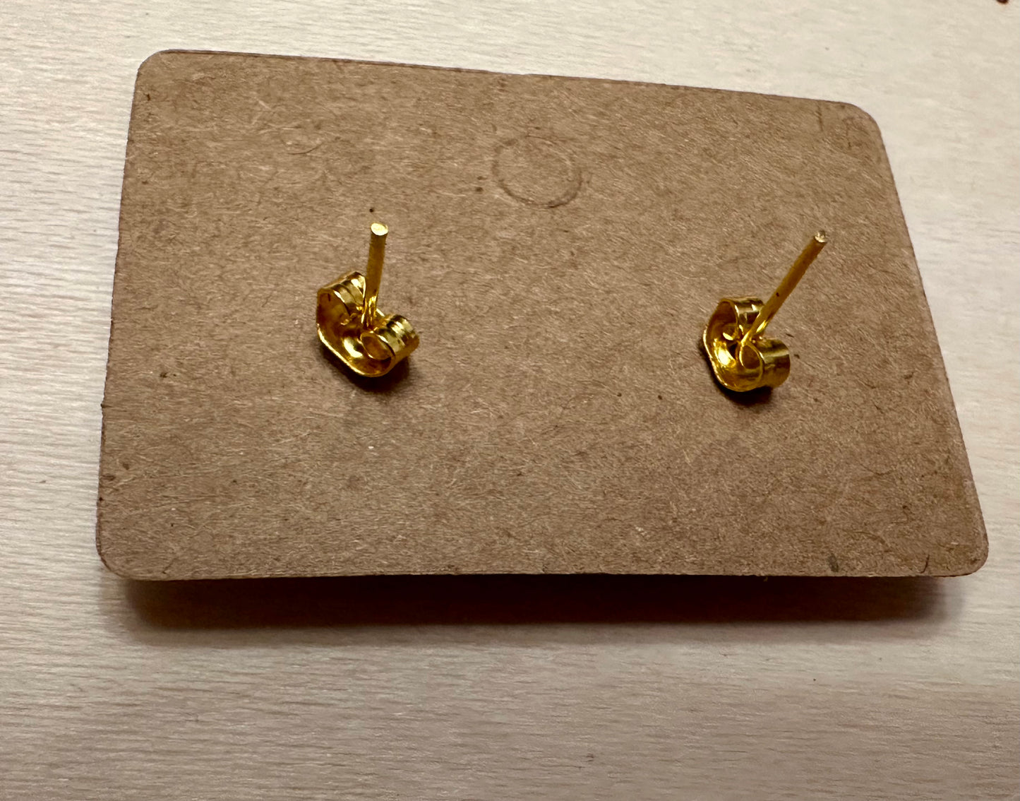 Wooden Engraved Earrings - Book Stack