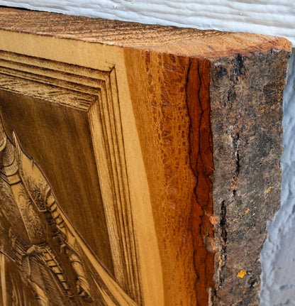 Plaque Live Edge Rectangular - Knight