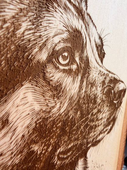 Plaque Live Edge Rectangular - K9 Hero