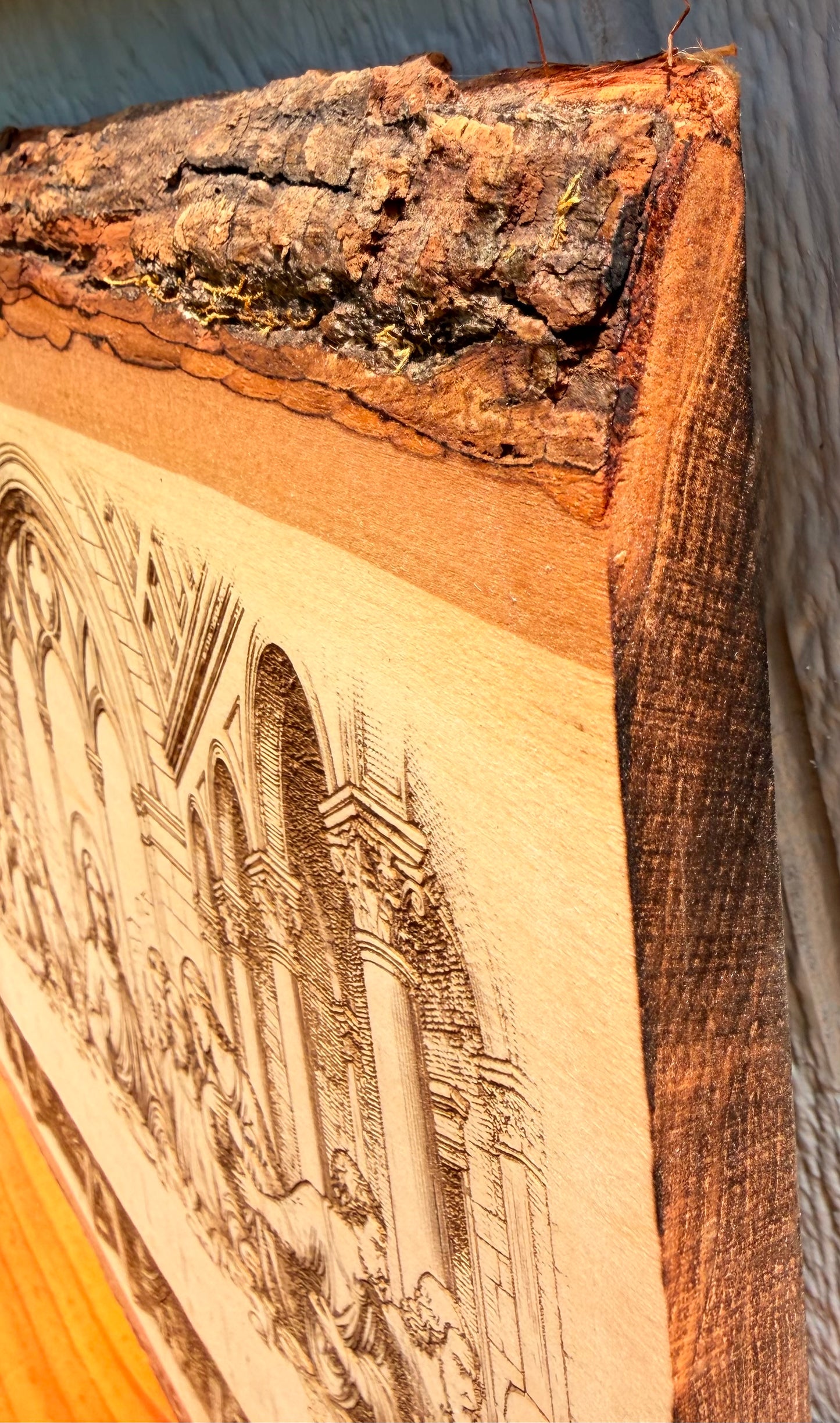 Plaque Live Edge Rectangular - The Last Supper