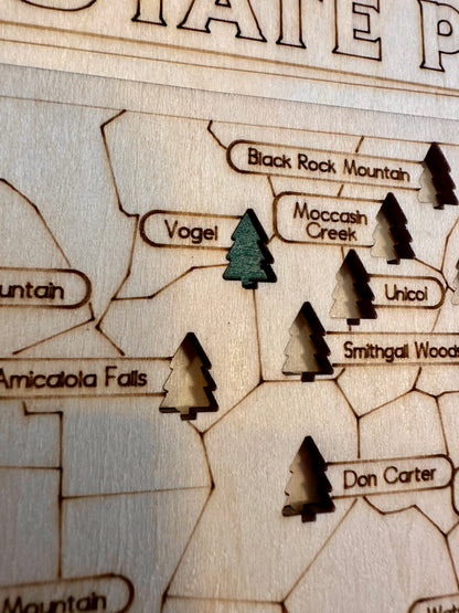 State Park Visit Tracking Map - Georgia