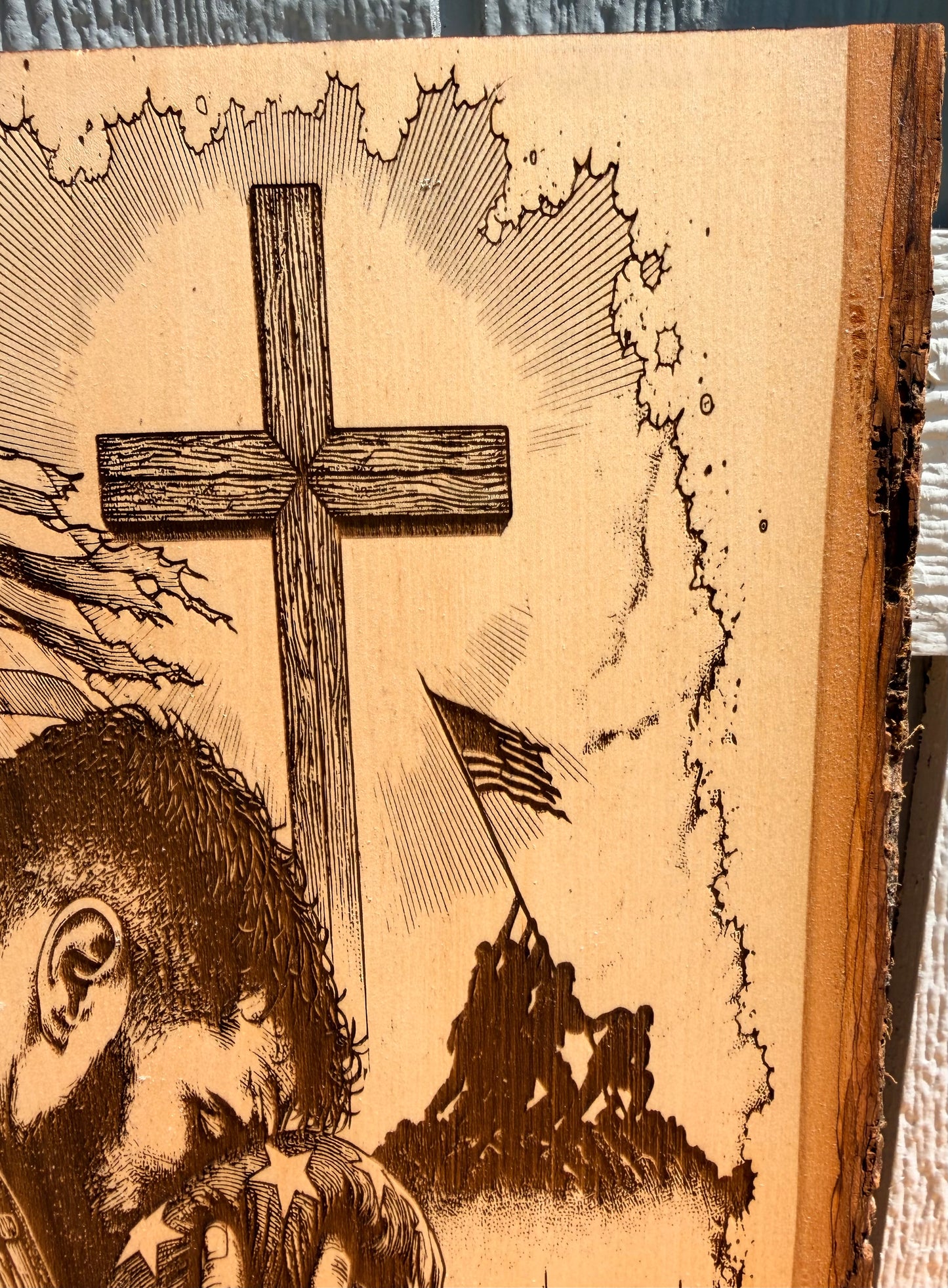 Plaque Live Edge Rectangular - Marine Tribute