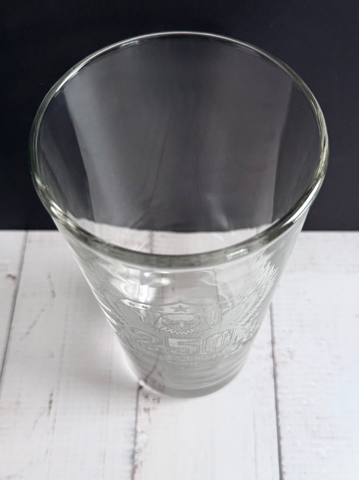 16oz Pint Glass Engraved - 250 Year & Eagle