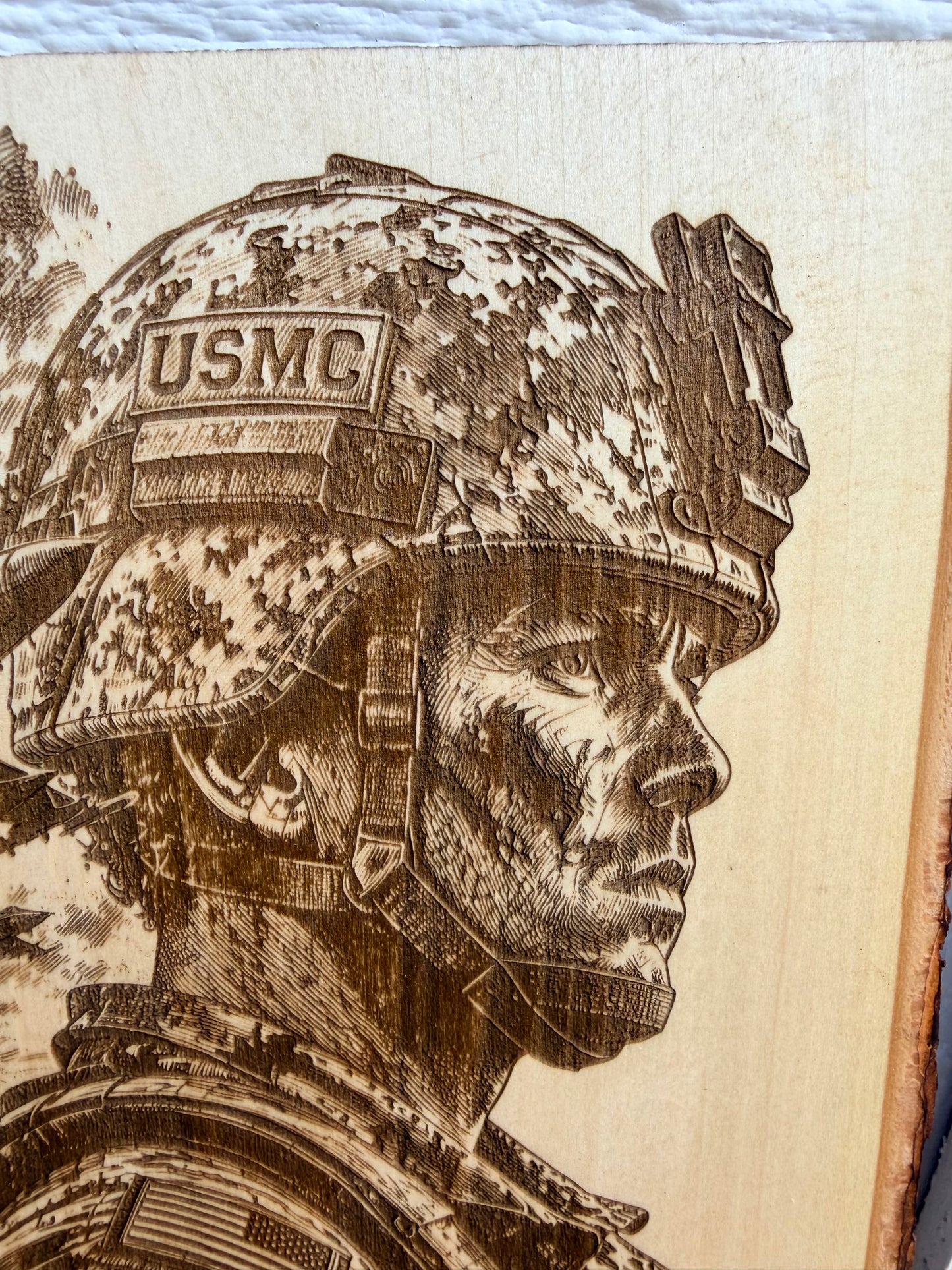 Plaque Live Edge Rectangular - Marine