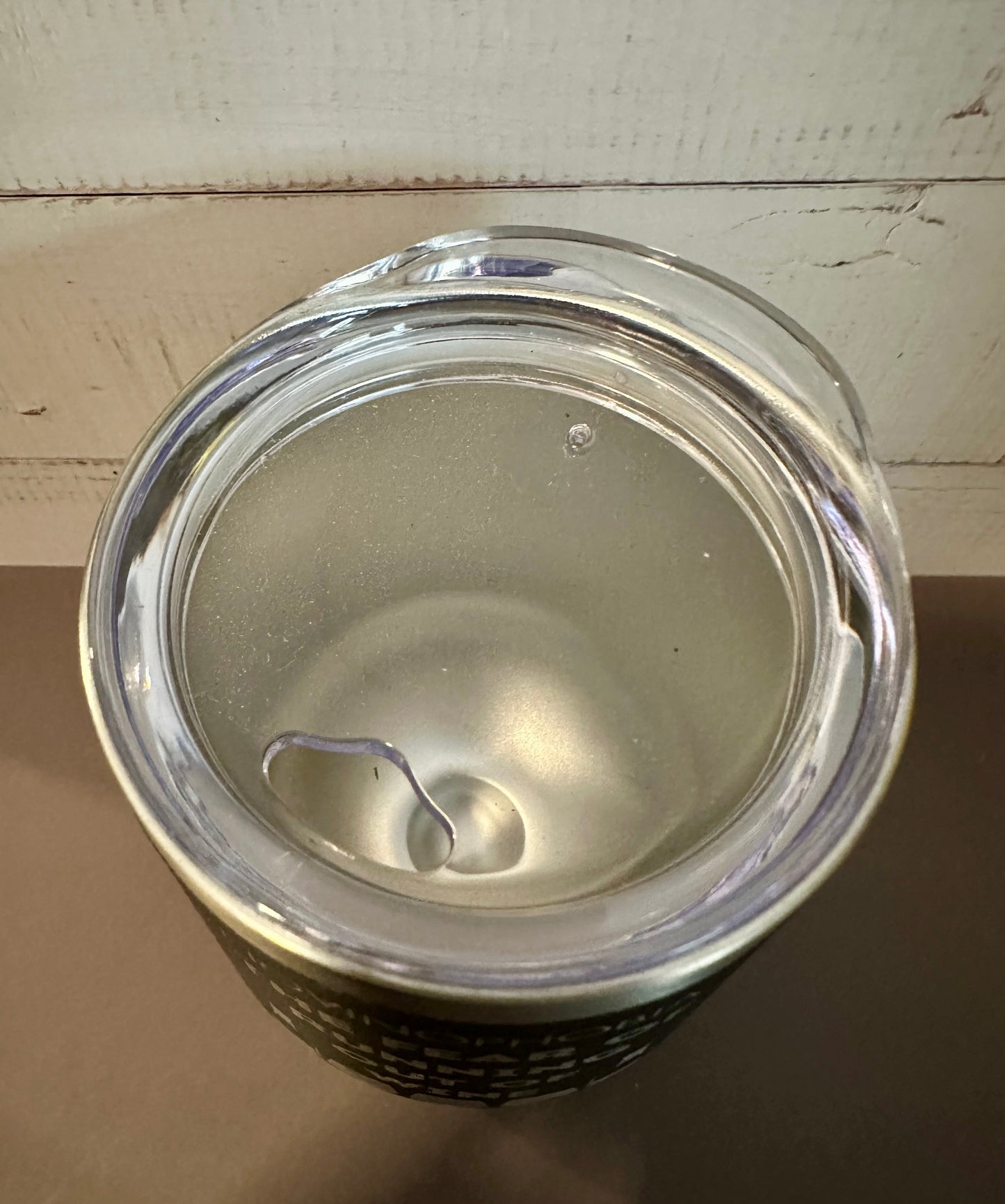 Fear of Running Out of Wine - Black - 12oz Stainless Steel Double Wall Vacuum Insulated Wine Tumbler with Lid