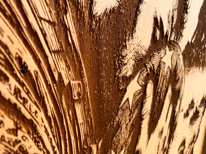 Plaque Live Edge Rectangular - Marine Tribute