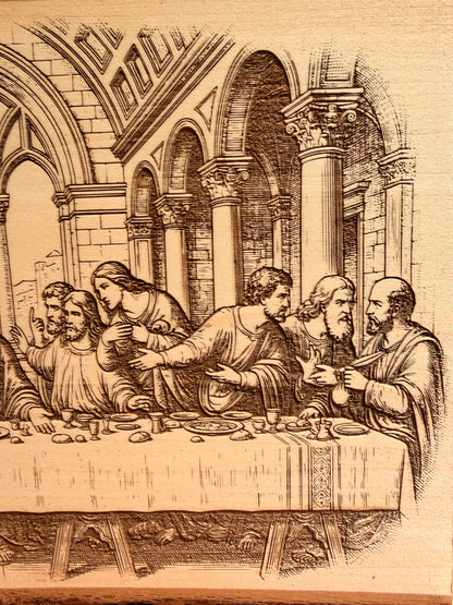 Plaque Live Edge Rectangular - The Last Supper