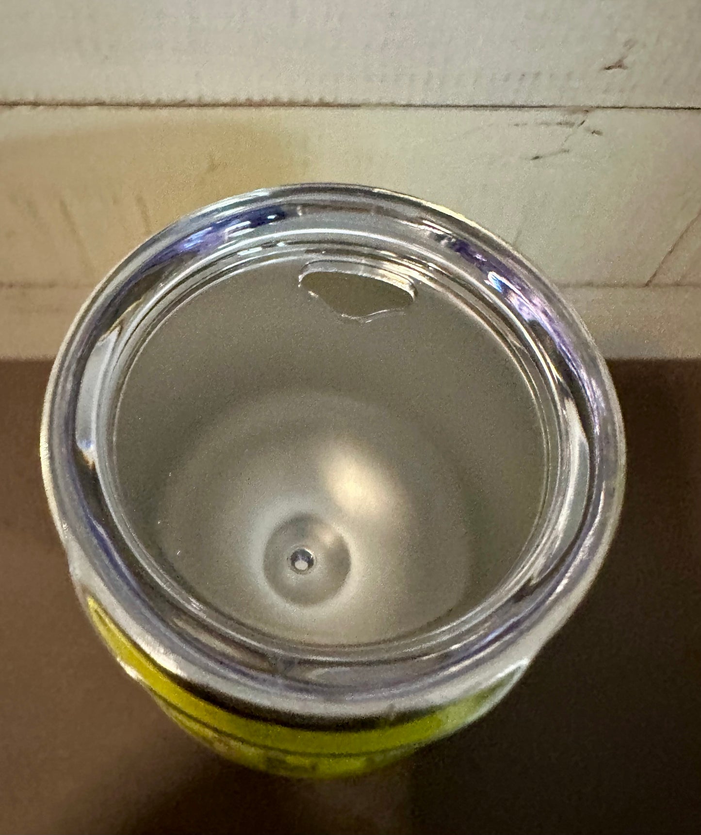 It’s Always Happy Hour When Your Camping - Yellow - 12oz Stainless Steel Double Wall Vacuum Insulated Wine Tumbler with Lid