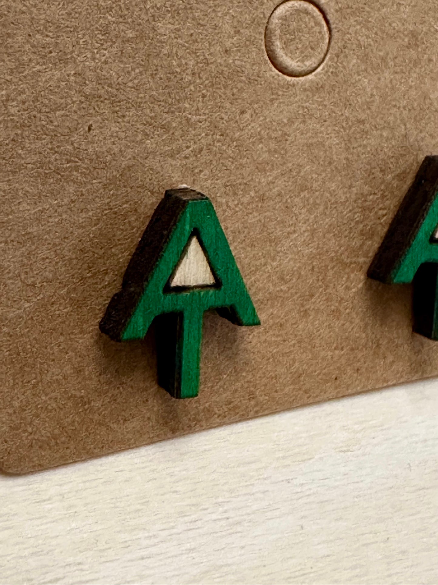 Wooden Engraved Earrings - AT Appalachian Trail