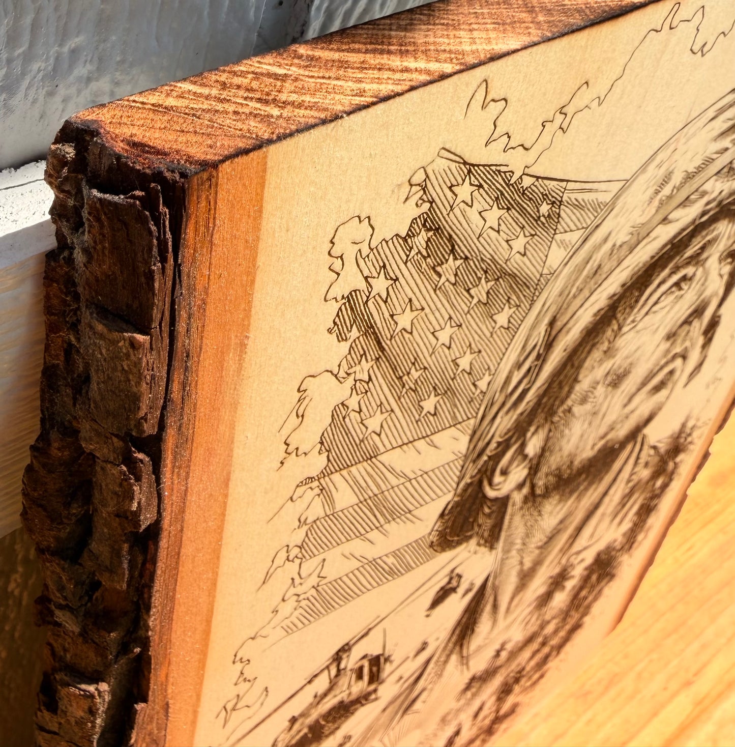 Plaque Live Edge Rectangular - Vietnam Tribute