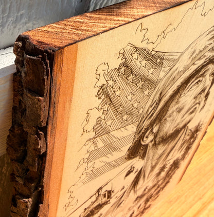 Plaque Live Edge Rectangular - Vietnam Tribute