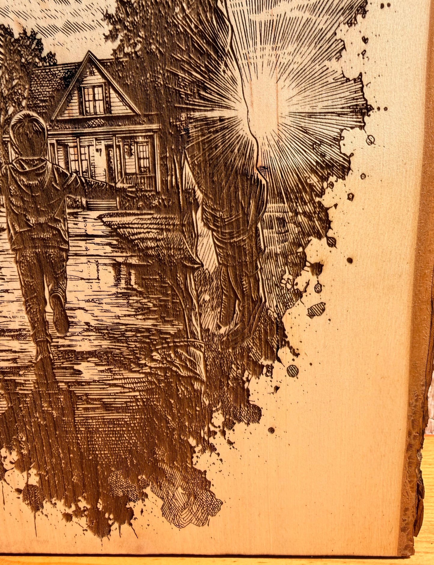 Plaque Live Edge Rectangular - Thinking of Home