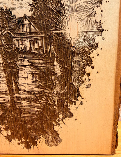 Plaque Live Edge Rectangular - Thinking of Home