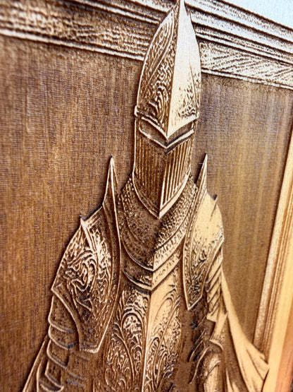 Plaque Live Edge Rectangular - Knight