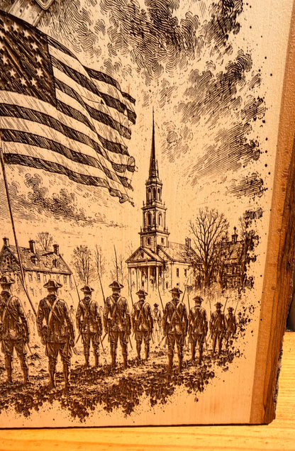 Plaque Live Edge Rectangular - The Patriot