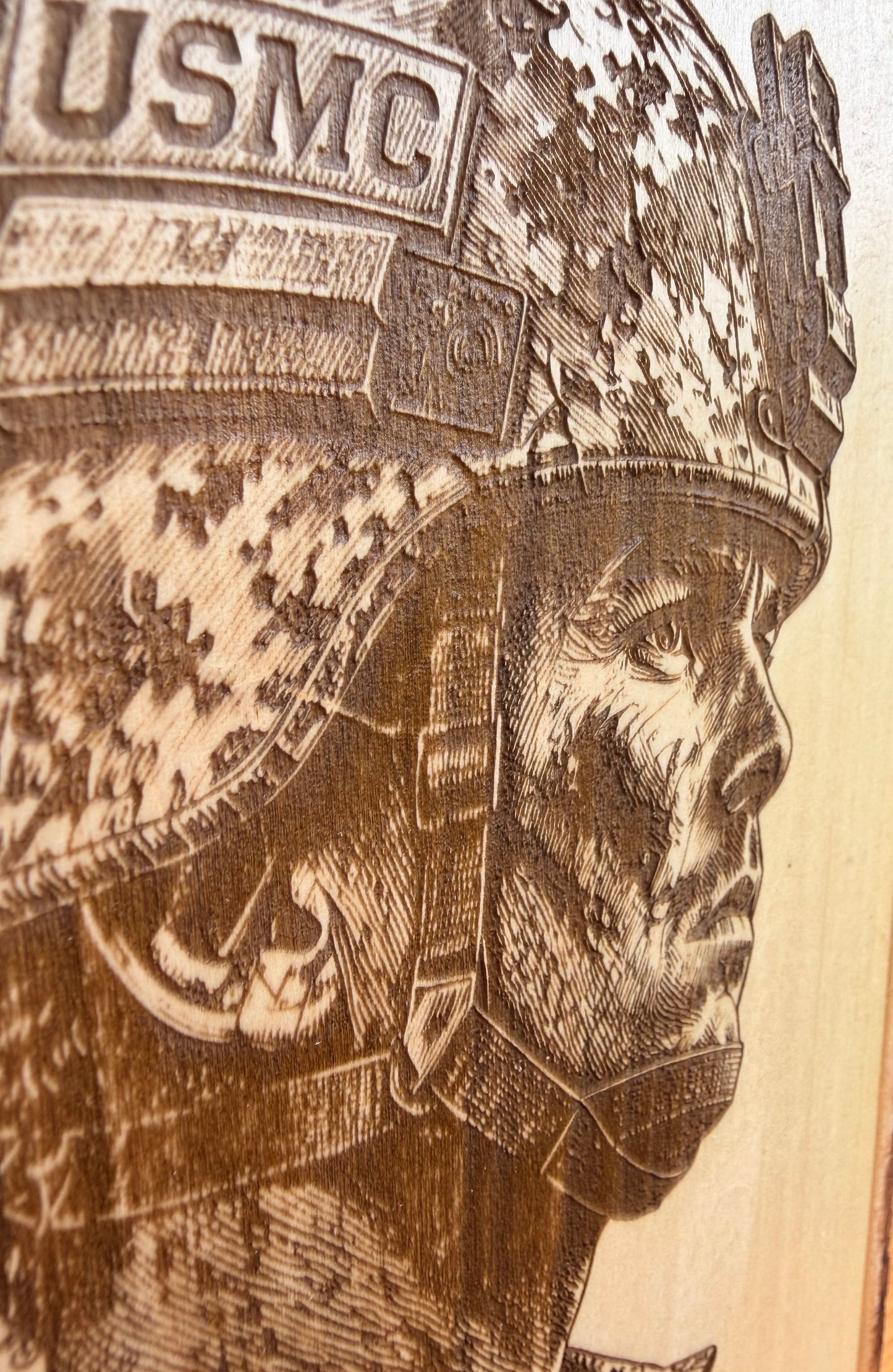 Plaque Live Edge Rectangular - Marine