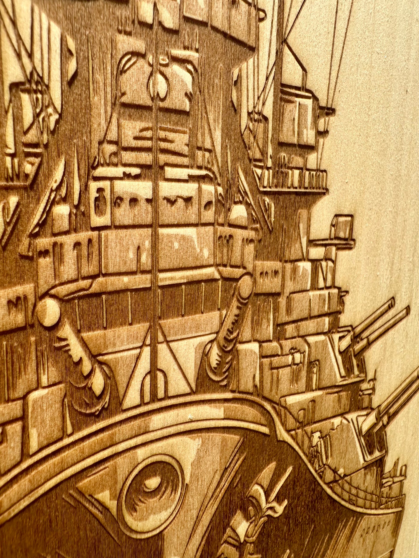 Military Dual Navy Seals with Naval Ship Live Edge Rectangular Plaque