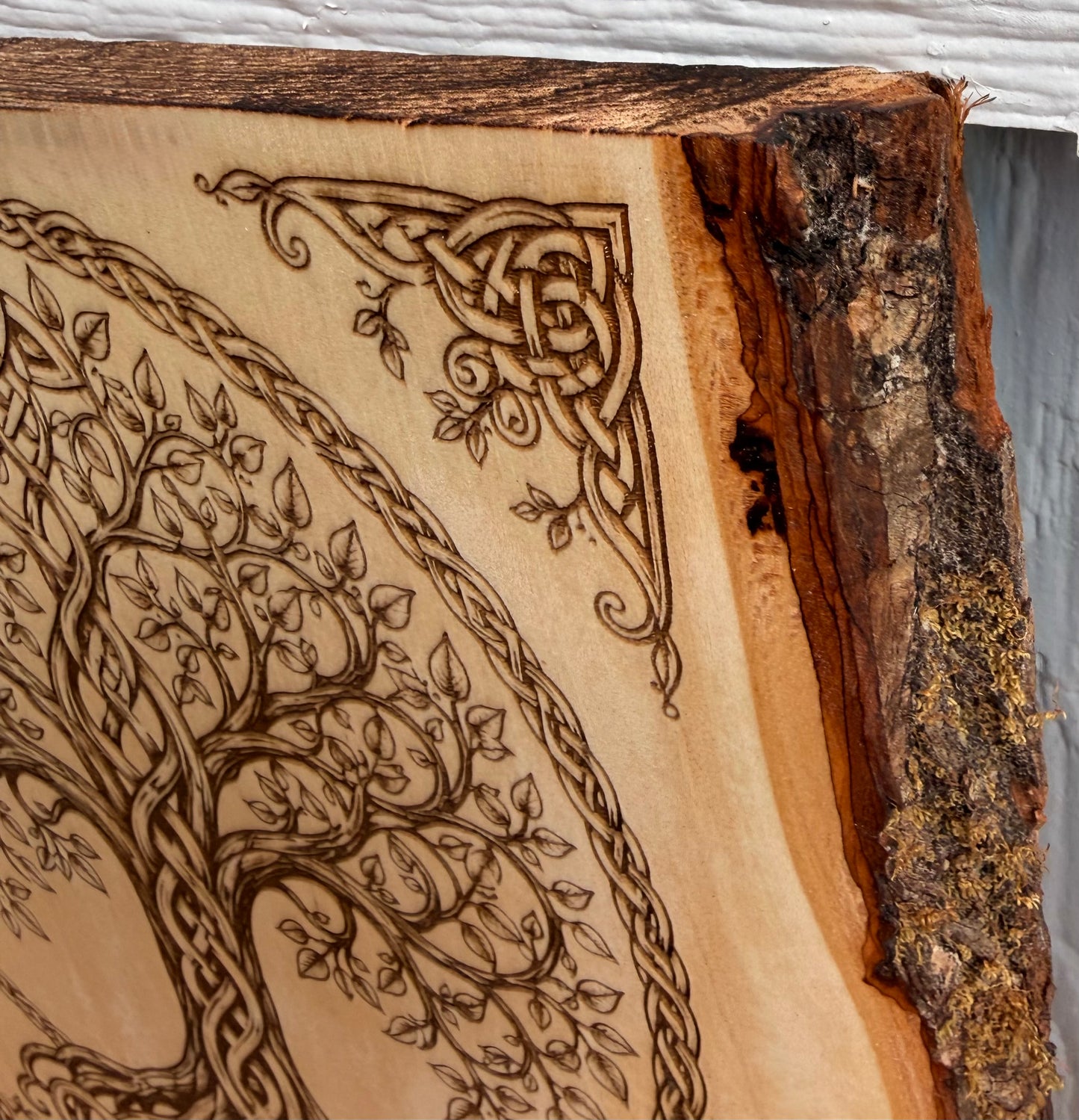 Plaque Live Edge Rectangular - Tree of Life
