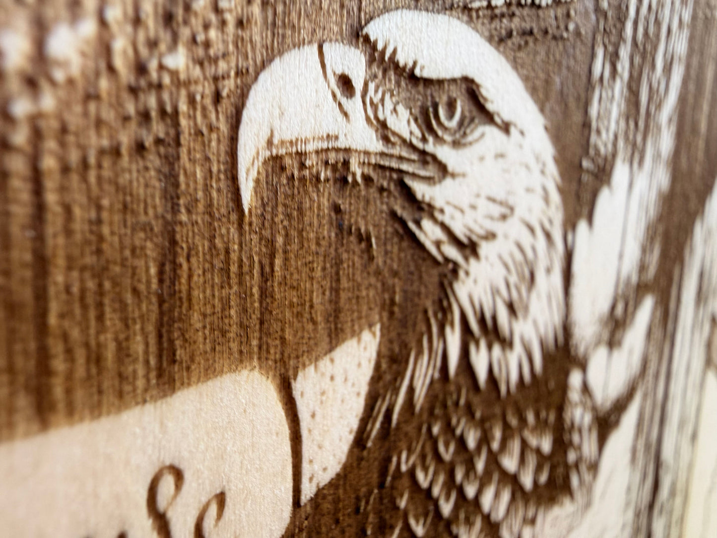 Plaque Live Edge Rectangular - America the Dream