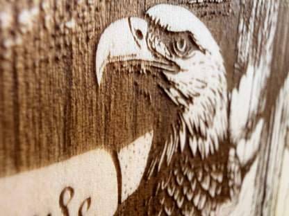 Plaque Live Edge Rectangular - America the Dream