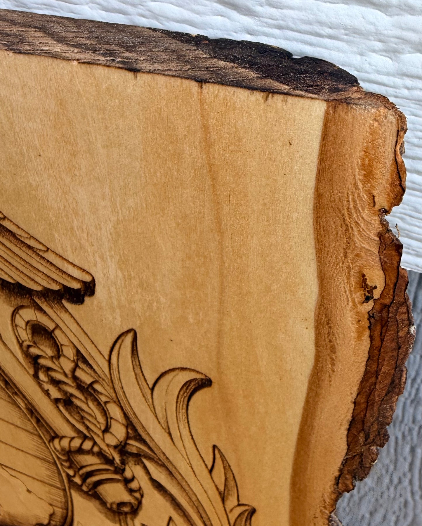 Plaque Live Edge Rectangular - Marines