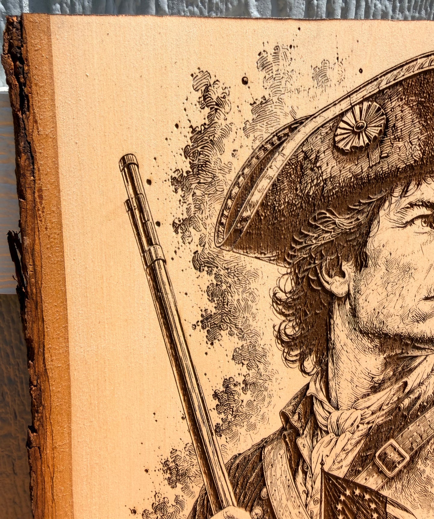 Plaque Live Edge Rectangular - The Patriot