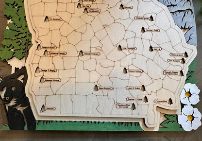 State Park Visit Tracking Map - Georgia