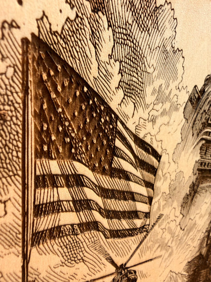 Plaque Live Edge Rectangular - A Soldier’s Life