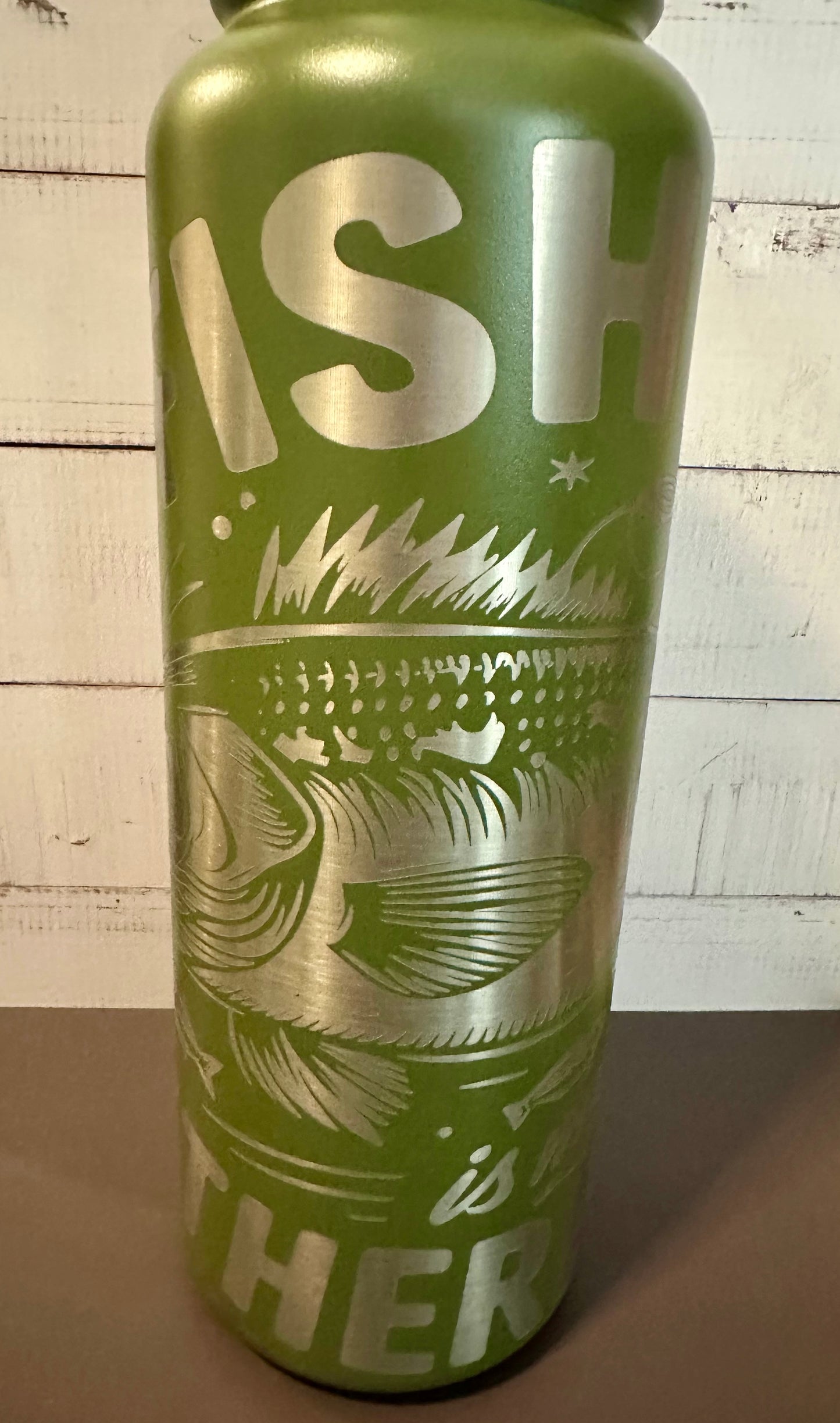 40oz. Insulated Water Bottle with Collapsible Straw Lid - Green, Faith Collage