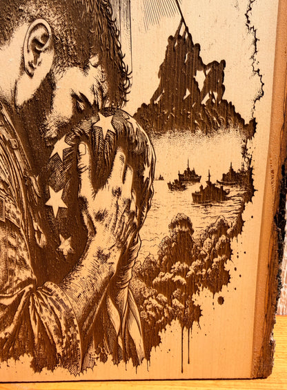 Plaque Live Edge Rectangular - Marine Tribute