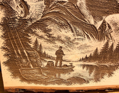 Plaque Live Edge Rectangular - The Fisherman