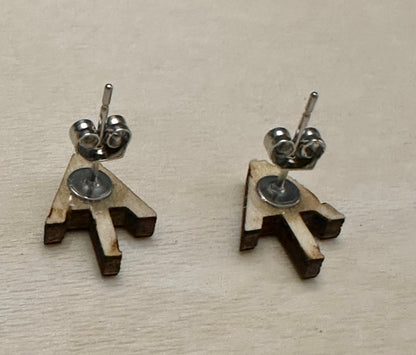 Wooden Engraved Earrings - AT Appalachian Trail